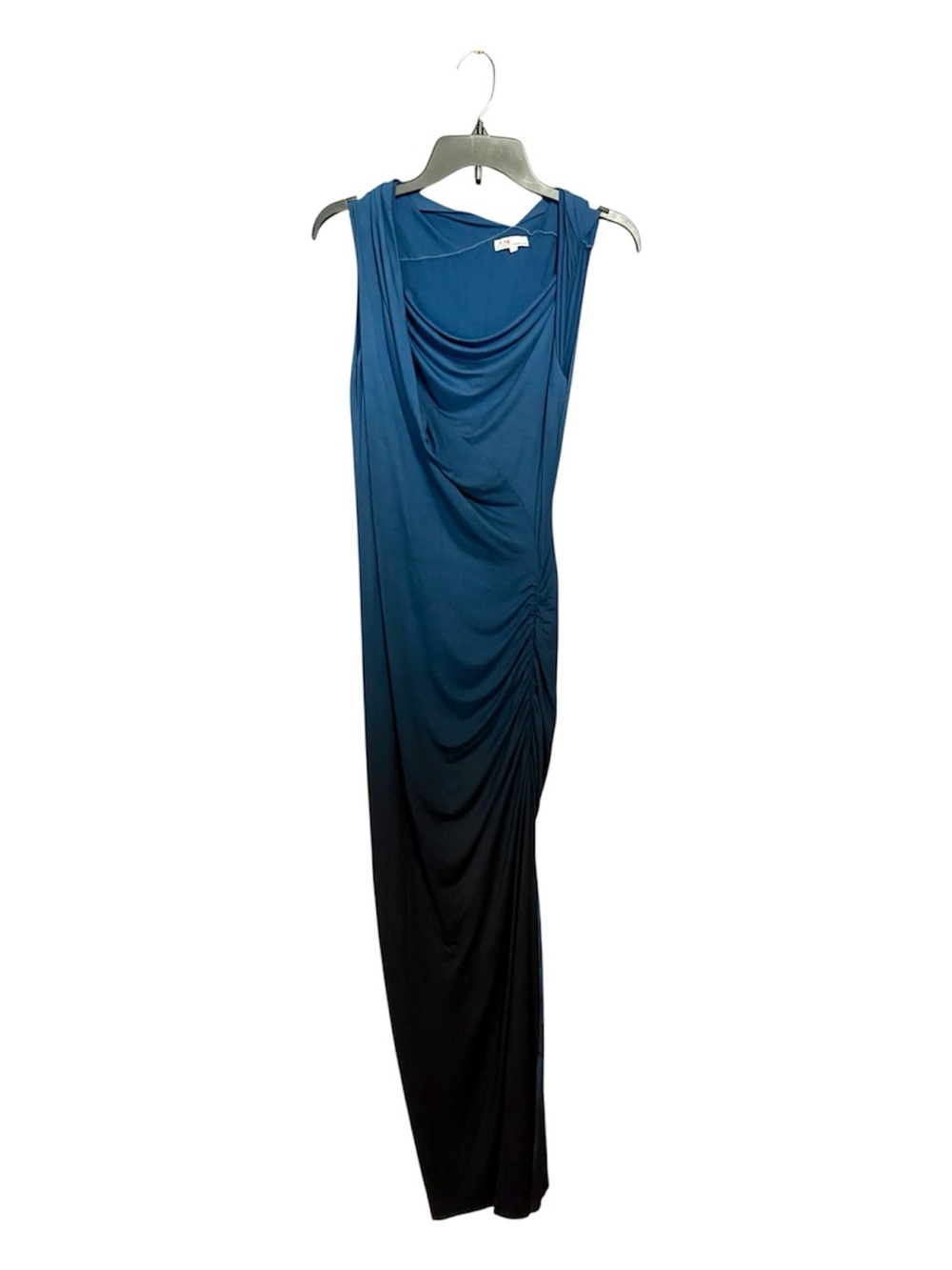 MIJO by MICHELLE JONAS Sleeveless Draped Blue to Black Ombre Maxi Dress